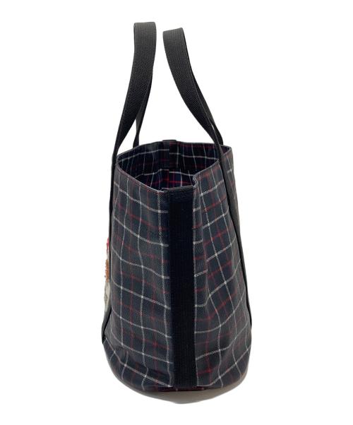 LUDLOW（ラドロー）LUDLOW (ラドロー) トートバッグ　チェック　UNITED ARROWS 別注 ブラック サイズ:実寸参照の古着・服飾アイテム