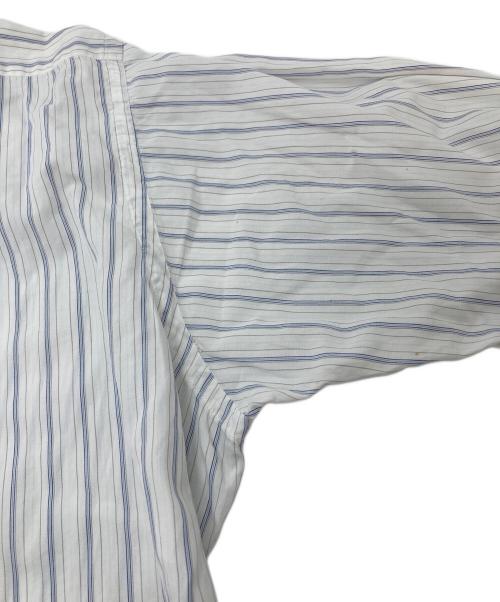 BROOKS BROTHERS（ブルックスブラザーズ）BROOKS BROTHERS (ブルックスブラザーズ) 【古着】シャツ　60~70’S/S Makers 6ボタン　ラウンドカット　ストライプ　60年代　70年代 ホワイト×ブルー サイズ:16−2の古着・服飾アイテム