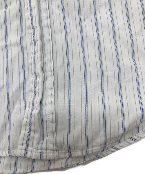 BROOKS BROTHERS（ブルックスブラザーズ）BROOKS BROTHERS (ブルックスブラザーズ) 【古着】シャツ　60~70’S/S Makers 6ボタン　ラウンドカット　ストライプ　60年代　70年代 ホワイト×ブルー サイズ:16−2の古着・服飾アイテム