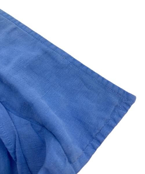 POLO RALPH LAUREN（ポロ・ラルフローレン）POLO RALPH LAUREN (ポロ・ラルフローレン) 【古着】リネンシルク裾ポニーオープンカラーシャツ　半袖シャツ　オーバーサイズ ブルー サイズ:XXLの古着・服飾アイテム