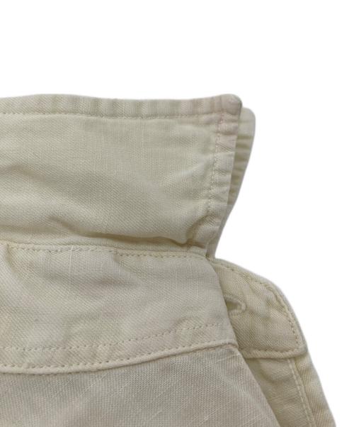 POLO RALPH LAUREN（ポロ・ラルフローレン）POLO RALPH LAUREN (ポロ・ラルフローレン) 【古着】シルクリネンシャツ　 90年代 ポニーなし アイボリー サイズ:Mの古着・服飾アイテム