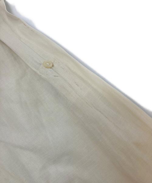 POLO RALPH LAUREN（ポロ・ラルフローレン）POLO RALPH LAUREN (ポロ・ラルフローレン) 【古着】シルクリネンシャツ　 90年代 ポニーなし アイボリー サイズ:Mの古着・服飾アイテム