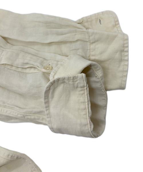 POLO RALPH LAUREN（ポロ・ラルフローレン）POLO RALPH LAUREN (ポロ・ラルフローレン) 【古着】シルクリネンシャツ　 90年代 ポニーなし アイボリー サイズ:Mの古着・服飾アイテム