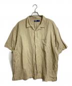 POLO RALPH LAURENポロ・ラルフローレン）の古着「【古着】リネンシルク裾ポニーオープンカラーシャツ」｜ベージュ