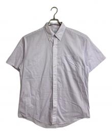 BROOKS BROTHERS（ブルックスブラザーズ）の古着「【古着】ボタンダウン半袖シャツ　半袖シャツ　USA製」｜パープル