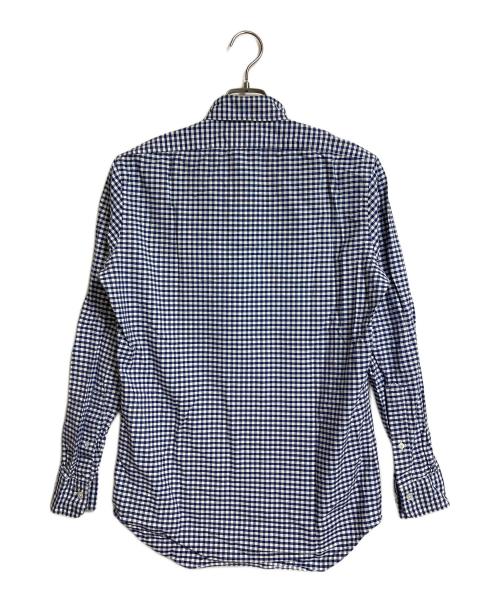 BROOKS BROTHERS（ブルックスブラザーズ）BROOKS BROTHERS (ブルックスブラザーズ) 【古着】ボタンダウンシャツ　長袖シャツ　USA製　アメリカ製　チェック　グリーンタグ ネイビー×ホワイト サイズ:Sの古着・服飾アイテム
