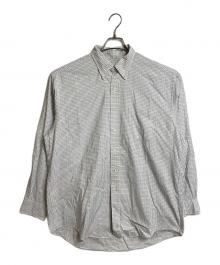 BROOKS BROTHERS（ブルックスブラザーズ）の古着「【古着】90’Sボタンダウンシャツ　長袖シャツ　チェック　90年代 USA製」｜ホワイト×ブルー