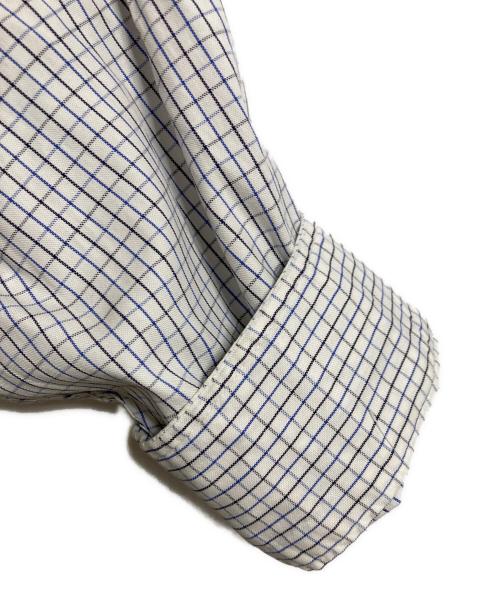 BROOKS BROTHERS（ブルックスブラザーズ）BROOKS BROTHERS (ブルックスブラザーズ) 【古着】90’Sボタンダウンシャツ　長袖シャツ　チェック　90年代 USA製 ホワイト×ブルー サイズ:16 1/2−5の古着・服飾アイテム