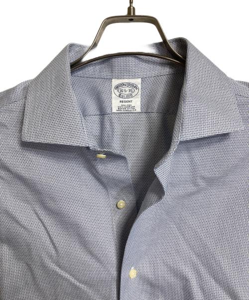 BROOKS BROTHERS（ブルックスブラザーズ）BROOKS BROTHERS (ブルックスブラザーズ) チェックシャツ　長袖シャツ　コットンシャツ ブルー×ホワイト サイズ:16 1/2−35の古着・服飾アイテム