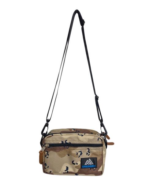 GREGORY（グレゴリー）GREGORY (グレゴリー) BEAMS BOY (ビームスボーイ) 別注 CHOCO CHIP CAMO PADDED SHOLDER POUCH ブラウンの古着・服飾アイテム