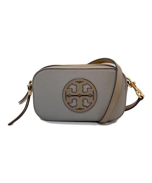 TORY BURCH（トリーバーチ）TORY BURCH (トリーバーチ) ミニクロス ボディーバッグ　ショルダーバッグ　ミニバッグ グレー×ベージュ サイズ:実寸参照の古着・服飾アイテム