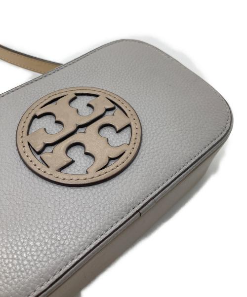 TORY BURCH（トリーバーチ）TORY BURCH (トリーバーチ) ミニクロス ボディーバッグ　ショルダーバッグ　ミニバッグ グレー×ベージュ サイズ:実寸参照の古着・服飾アイテム