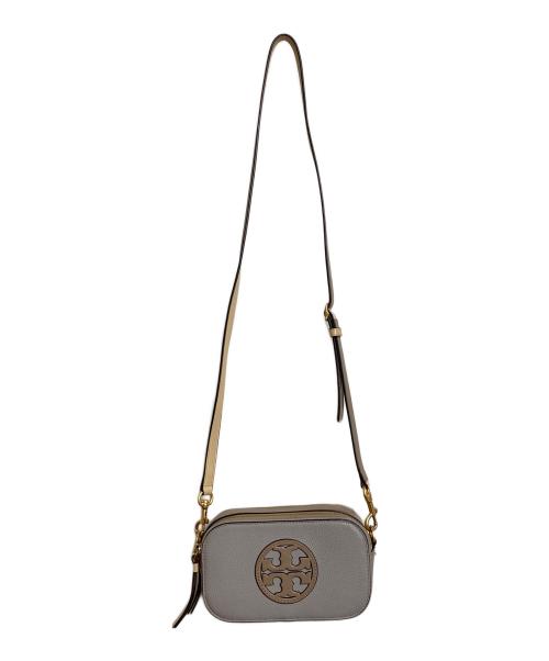 TORY BURCH（トリーバーチ）TORY BURCH (トリーバーチ) ミニクロス ボディーバッグ　ショルダーバッグ　ミニバッグ グレー×ベージュ サイズ:実寸参照の古着・服飾アイテム