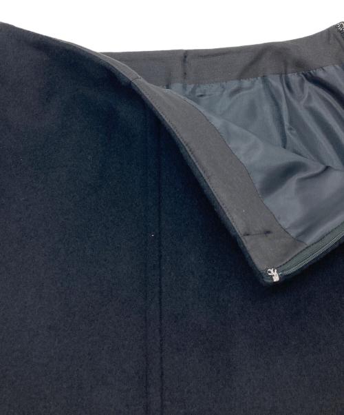 Spick and Span（スピック＆スパン）Spick and Span (スピックアンドスパン) メルトンAラインミニスカート　ミニスカート　日本製 ブラック サイズ:36の古着・服飾アイテム