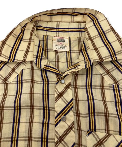 CarHartt（カーハート）CarHartt (カーハート) 【古着】60’S～70’S チェックウエスタンシャツ イエロー サイズ:不明の古着・服飾アイテム