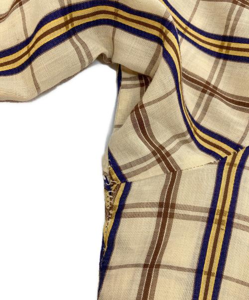 CarHartt（カーハート）CarHartt (カーハート) 【古着】60’S～70’S チェックウエスタンシャツ イエロー サイズ:不明の古着・服飾アイテム