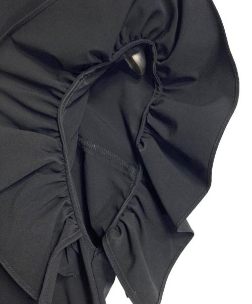 CADUNE（カデュネ）CADUNE (カデュネ) 袖フリルオールインワン　セレモニー ブラック サイズ:34の古着・服飾アイテム