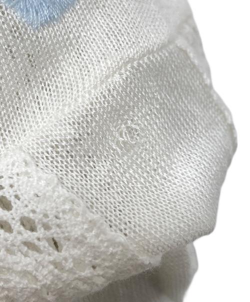 GRACE CONTINENTAL（（グレースコンチネンタル）GRACE CONTINENTAL (（グレースコンチネンタル) 小花刺繍ニットワンピース アイボリー サイズ:36の古着・服飾アイテム