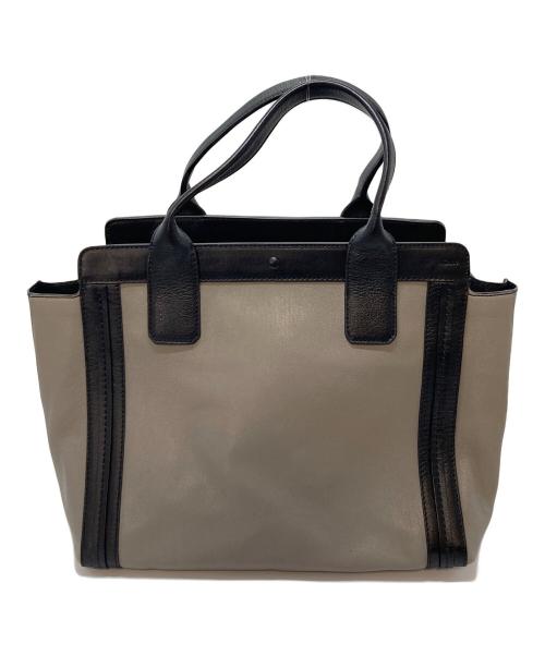 Chloe（クロエ）Chloe (クロエ) ALISON ハンドバッグ トートバッグ　アリソン　セレモニー ブラック×グレー サイズ:実寸参照の古着・服飾アイテム