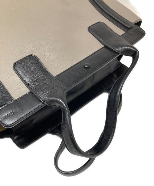 Chloe（クロエ）Chloe (クロエ) ALISON ハンドバッグ トートバッグ　アリソン　セレモニー ブラック×グレー サイズ:実寸参照の古着・服飾アイテム