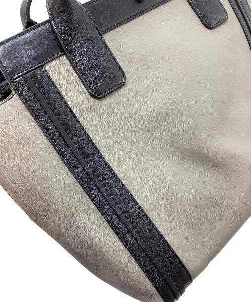 Chloe（クロエ）Chloe (クロエ) ALISON ハンドバッグ トートバッグ　アリソン　セレモニー ブラック×グレー サイズ:実寸参照の古着・服飾アイテム