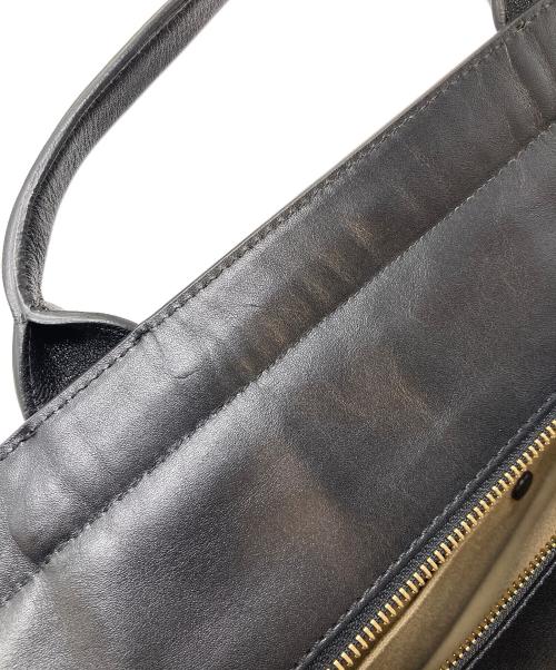 Chloe（クロエ）Chloe (クロエ) ALISON ハンドバッグ トートバッグ　アリソン　セレモニー ブラック×グレー サイズ:実寸参照の古着・服飾アイテム