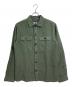 DIESEL（ディーゼル）の古着「リネン混シャツ　長袖シャツ　麻」｜オリーブ