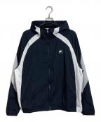 NIKEナイキ）の古着「AS M NIKE AIR WVN JKT トラックジャケット　ラグランジャケット　ナイロンジャケット」｜ブラック×ホワイト