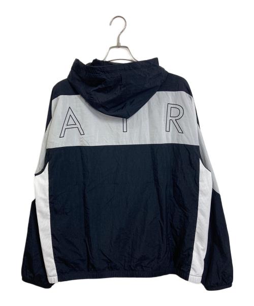 NIKE（ナイキ）NIKE (ナイキ) AS M NIKE AIR WVN JKT トラックジャケット　ラグランジャケット　ナイロンジャケット ブラック×ホワイト サイズ:XL 未使用品の古着・服飾アイテム
