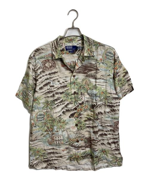POLO RALPH LAUREN（ポロ・ラルフローレン）POLO RALPH LAUREN (ポロ・ラルフローレン) オープンカラーシャツ アロハシャツ グリーン サイズ:M 未使用品の古着・服飾アイテム