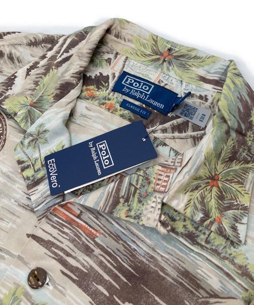 POLO RALPH LAUREN（ポロ・ラルフローレン）POLO RALPH LAUREN (ポロ・ラルフローレン) オープンカラーシャツ アロハシャツ グリーン サイズ:M 未使用品の古着・服飾アイテム