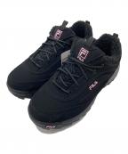 FILAフィラ）の古着「ディストーター プレミアム シャーリング」｜ブラック