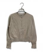 ）の古着「パールカーディガン」｜ベージュ