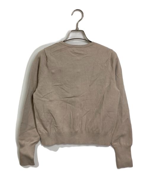 BEATRICE（ベアトリス）BEATRICE (ベアトリス) パールカーディガン ベージュ サイズ:M 未使用品の古着・服飾アイテム