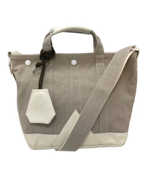 PORTER（ポーター）PORTER (ポーター) 2WAY TOTE BAG(S) 2WAYトートバッグ　ショルダーバッグ　日本製 ベージュ サイズ:実寸参照の古着・服飾アイテム