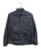 BURBERRY BLACK LABELバーバリーブラックレーベル）の古着「ホース刺繍シャツ　長袖シャツ　コットンシャツ」｜ブラック