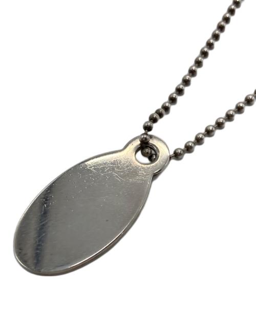 TIFFANY & Co.（ティファニー）TIFFANY & Co. (ティファニー) オーバルタグネックレス　プレートネックレス　ボールチェーン シルバー サイズ:実寸参照の古着・服飾アイテム