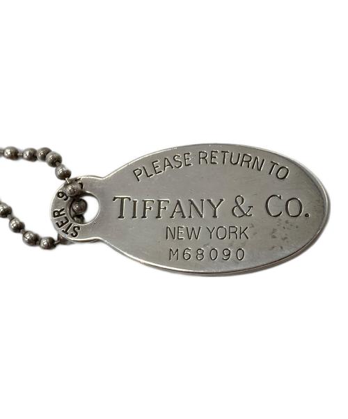 TIFFANY & Co.（ティファニー）TIFFANY & Co. (ティファニー) オーバルタグネックレス　プレートネックレス　ボールチェーン シルバー サイズ:実寸参照の古着・服飾アイテム
