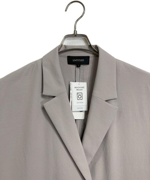 UNTITLED（アンタイトル）UNTITLED (アンタイトル) リラクミスト ハーフスリーブジャケット　オフィスカジュアル　セレモニー　 グレー サイズ:01/Sの古着・服飾アイテム