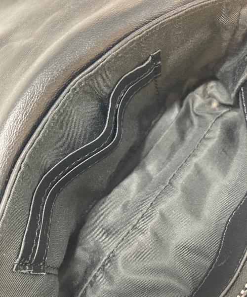 beautiful people（ビューティフルピープル）beautiful people (ビューティフルピープル) studs riders flap purse  スタッズライダースフラップパース　財布　ポーチ　ウォレット　ショルダーバッグ　ミニバッグ ブラック サイズ:実寸参照の古着・服飾アイテム