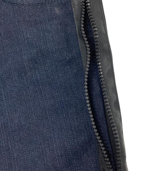 VERSACE（ヴェルサーチェ）VERSACE (ヴェルサーチェ) ジップスキニーパンツ インディゴ サイズ:28の古着・服飾アイテム