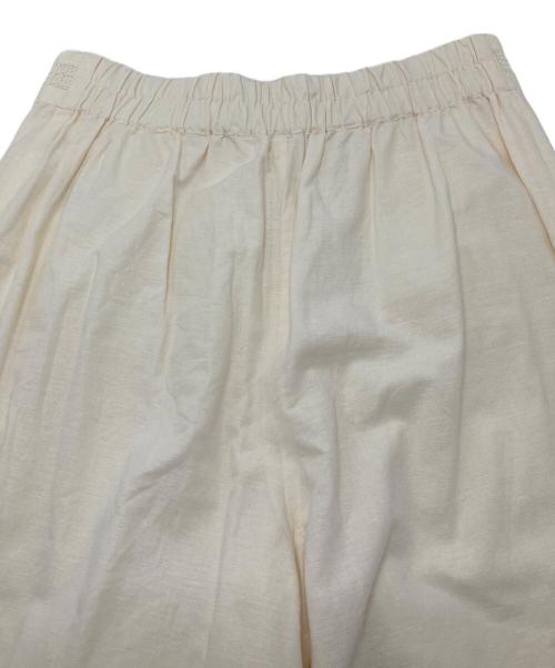 ne quittez pas（ヌキテパ）ne quittez pas (ヌキテパ) Cotton Linen Lace Pants  コットンリネンレースパンツ　裾レースパンツ　インド製 ベージュ サイズ:Mの古着・服飾アイテム