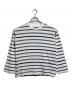Deuxieme Classe（ドゥーズィエム クラス）の古着「Thrilling Stripe Tシャツボーダーカットソー　ロングスリーブカットソー　長袖カットソー　日本製」｜ホワイト×ブラック