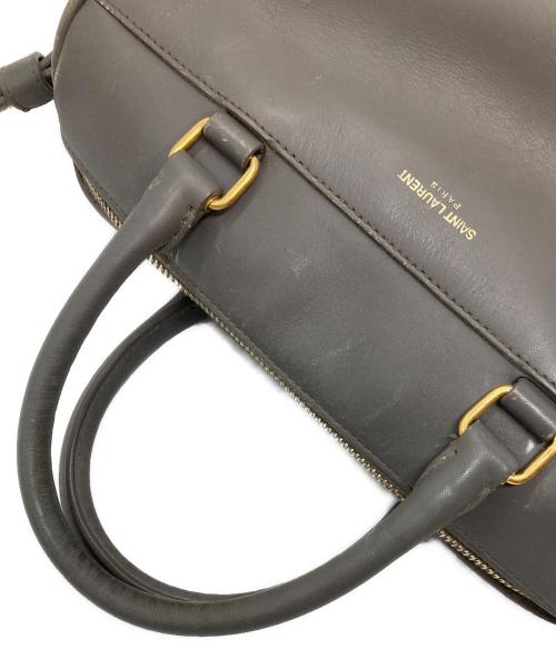Saint Laurent Paris（サンローランパリ）Saint Laurent Paris (サンローランパリ) ベイビーダッフル ミニボストンバッグ グレーの古着・服飾アイテム