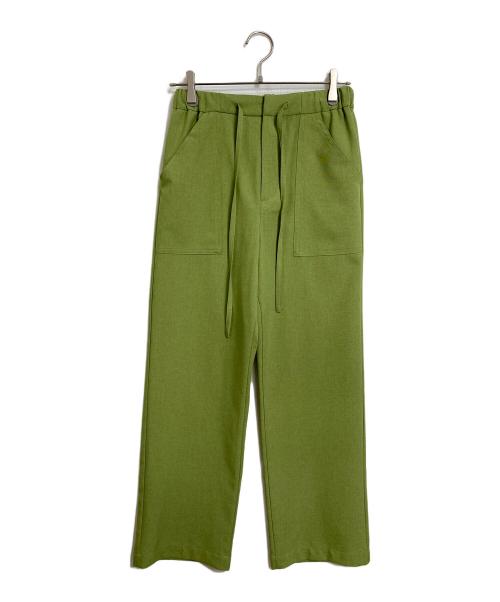 BEAUTY&YOUTH（ビューティーアンドユース）BEAUTY&YOUTH (ビューティーアンドユース) リネンライクイージーパンツ　イージーパンツ　カラーパンツ グリーン サイズ:Sの古着・服飾アイテム