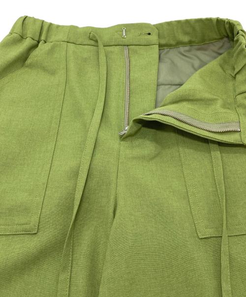 BEAUTY&YOUTH（ビューティーアンドユース）BEAUTY&YOUTH (ビューティーアンドユース) リネンライクイージーパンツ　イージーパンツ　カラーパンツ グリーン サイズ:Sの古着・服飾アイテム