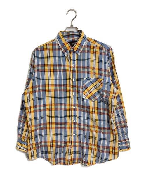 Sears SPORTSWEAR（シアーズスポーツウェア）Sears SPORTSWEAR (シアーズスポーツウェア) 【古着】80’Sチェックシャツ　80年代　茶タグ スカイブルー×イエロー サイズ:Lの古着・服飾アイテム
