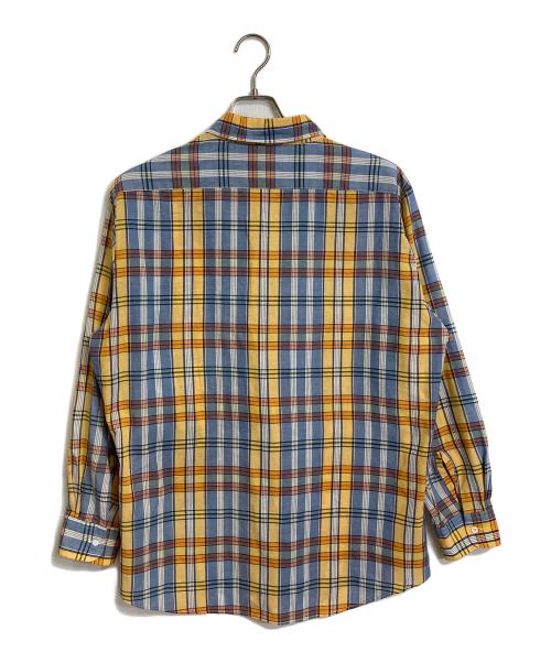 Sears SPORTSWEAR（シアーズスポーツウェア）Sears SPORTSWEAR (シアーズスポーツウェア) 【古着】80’Sチェックシャツ　80年代　茶タグ スカイブルー×イエロー サイズ:Lの古着・服飾アイテム