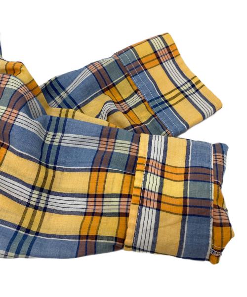 Sears SPORTSWEAR（シアーズスポーツウェア）Sears SPORTSWEAR (シアーズスポーツウェア) 【古着】80’Sチェックシャツ　80年代　茶タグ スカイブルー×イエロー サイズ:Lの古着・服飾アイテム