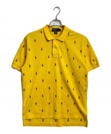 POLO RALPH LAUREN（ポロ・ラルフローレン）の古着「【古着】90'Sポニー総柄ポロシャツ　90年代」｜イエロー×パープル